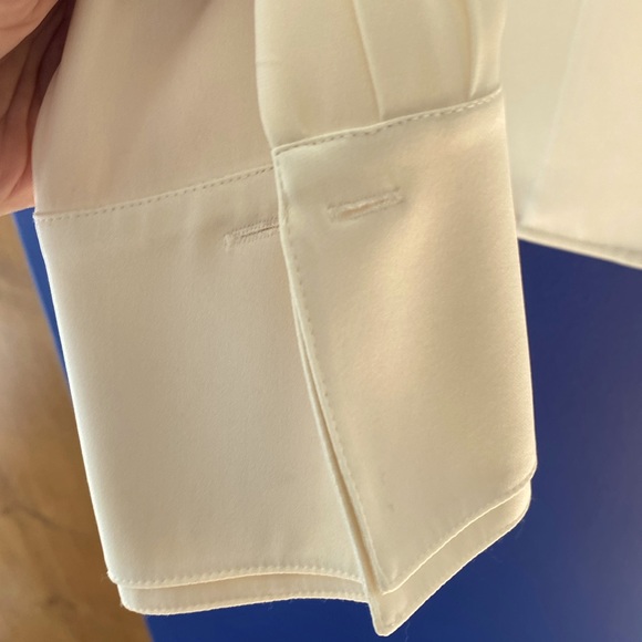 Brooks Brothers, size 12, silk, French cuffs; double placket, collar & cuffs EUC - Picture 5 of 8